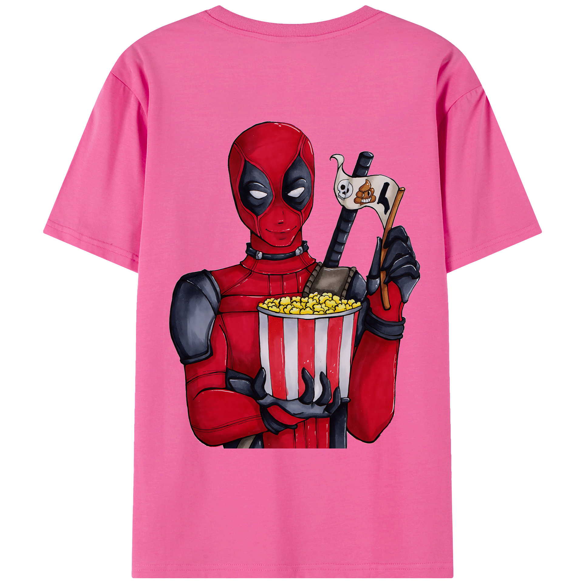 （画像用） Deadpool デッドプール レディース半袖Tシャツ(バックプリント)